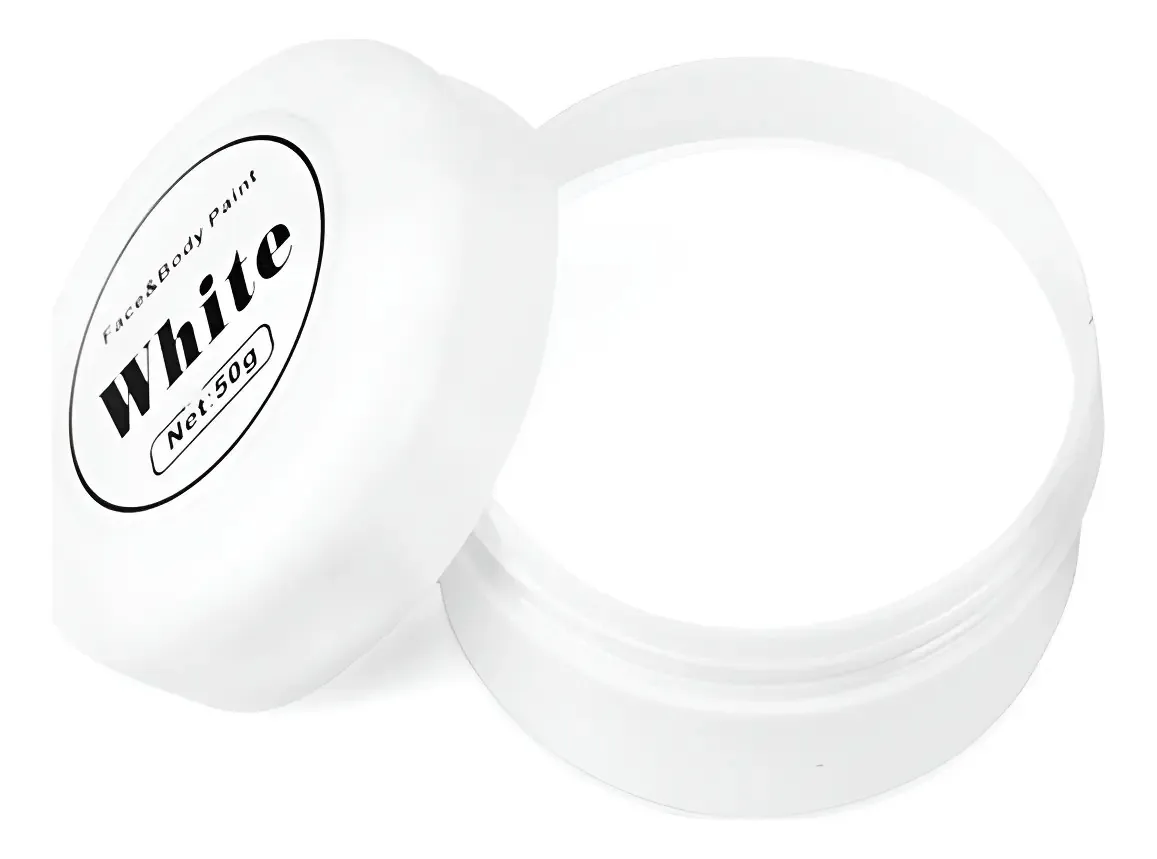 50 ml de tinta corporal em preto e branco