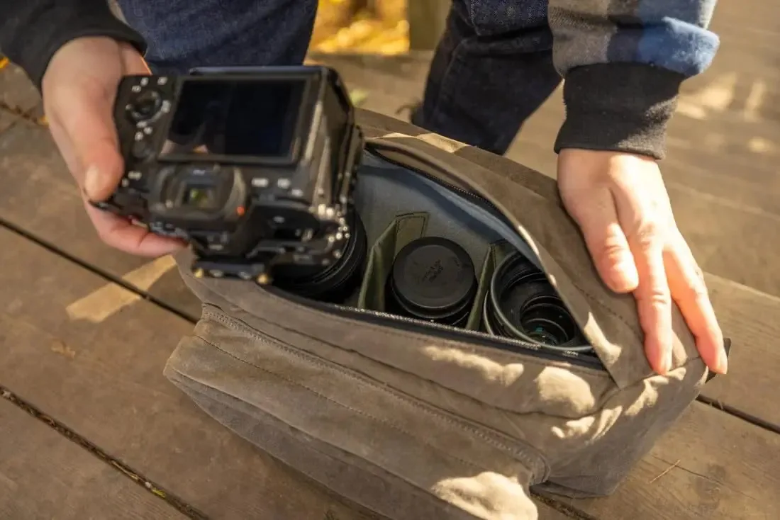 Bolsa Domke Sling, Bolsa para câmera, Acessórios para chá