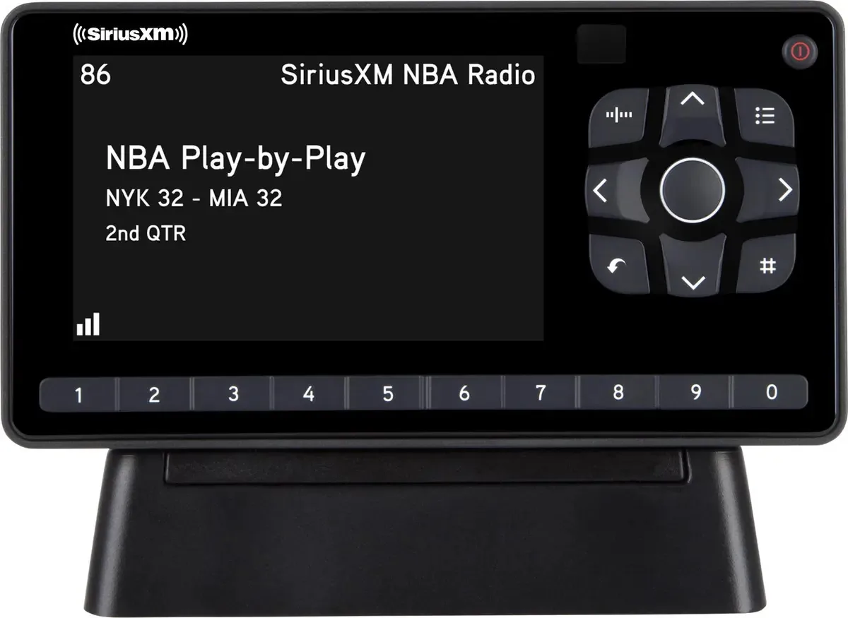 SiriusXM SXEZR1H1AZ1 Onyx EZR Rádio Satélite com Kit para Casa, Aproveite SiriusXM no Seu Estéreo Doméstico ou Alto-falantes Alimentados por Apenas $5/mês + Cartão de Serviço com Ativação