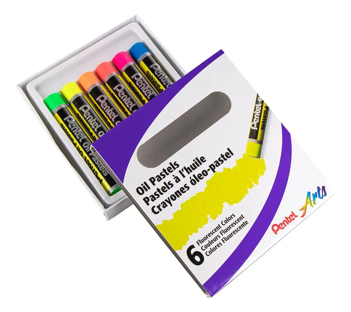 Pastéis de óleo fluorescente Pentel Arts