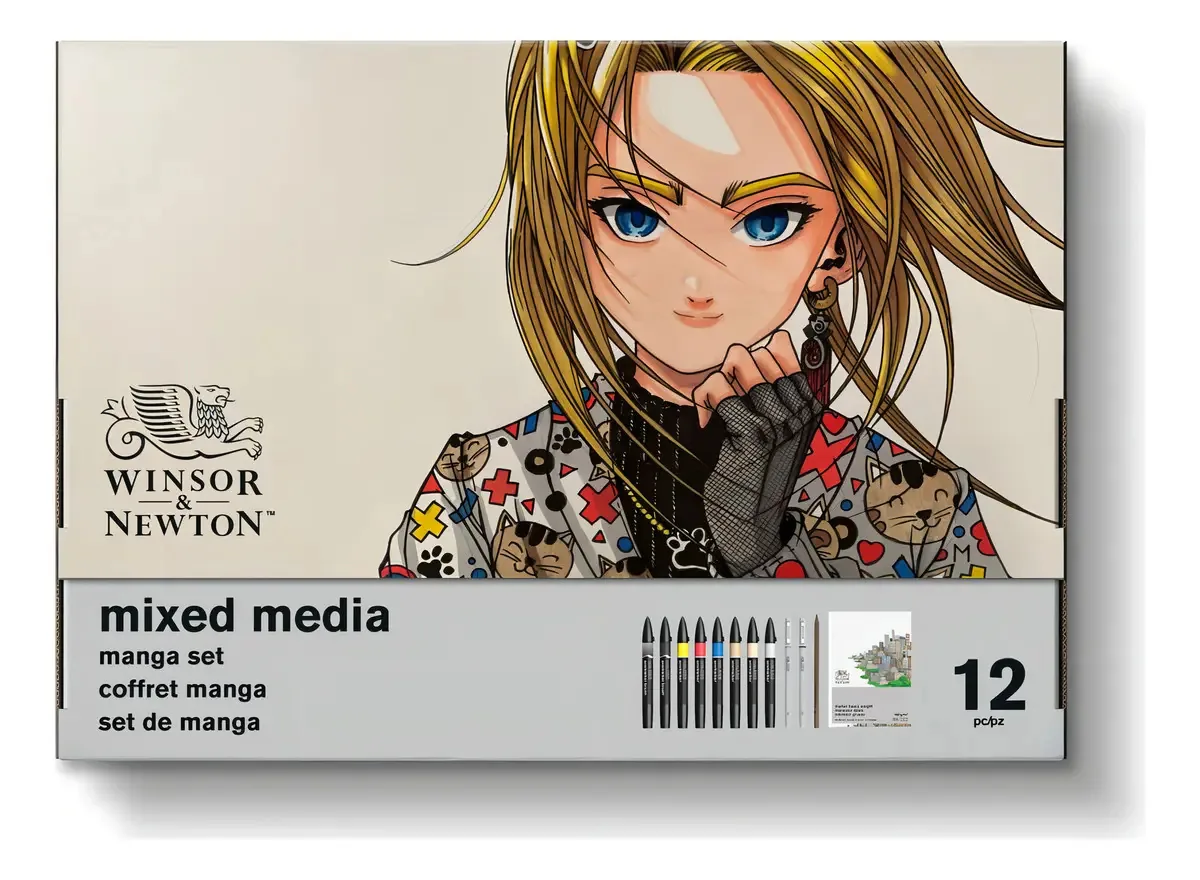 Kit de Desenho Gráfico e Mangá Winsor & Newton Estojo Completo