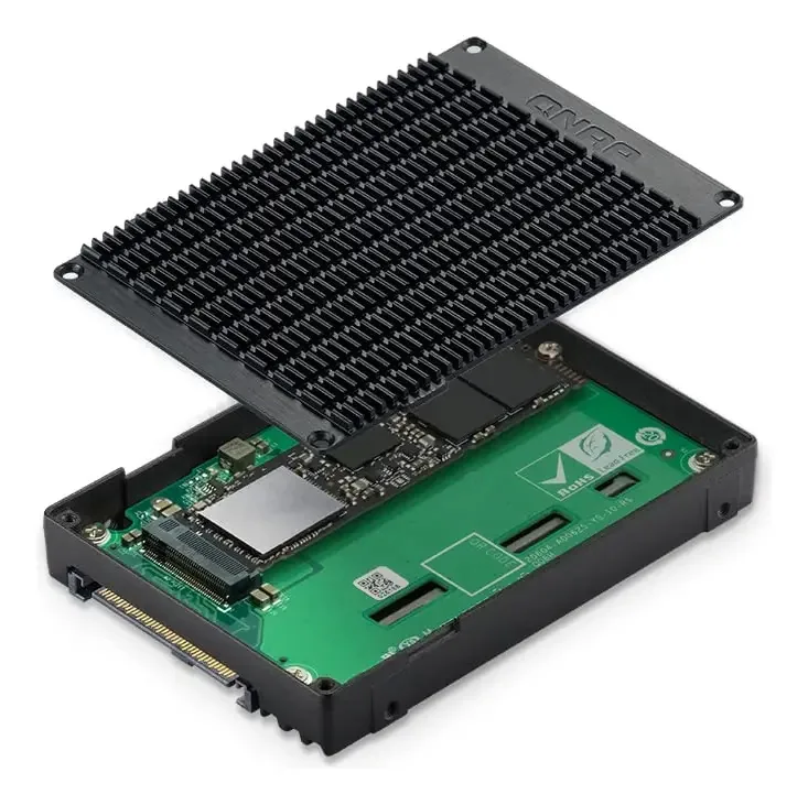 Qnap Qda-ump4 M.2 PCIe 4.0 NVMe SSD para U.2 PCIe NVMe SSD Adaptador para PC e NAS