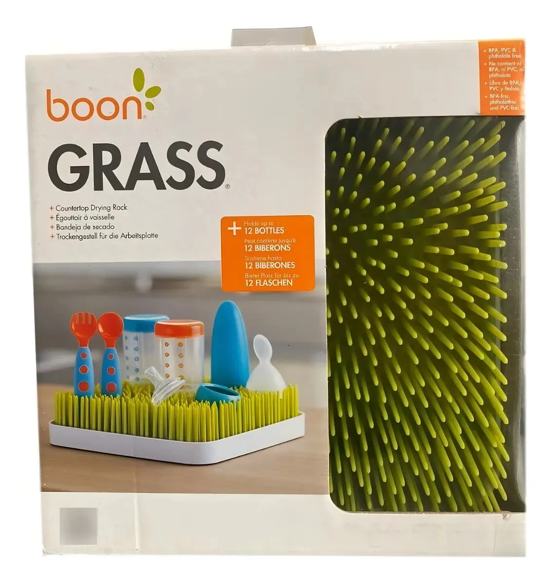Escorredor De Mamadeiras Boon Grass Cor Verde