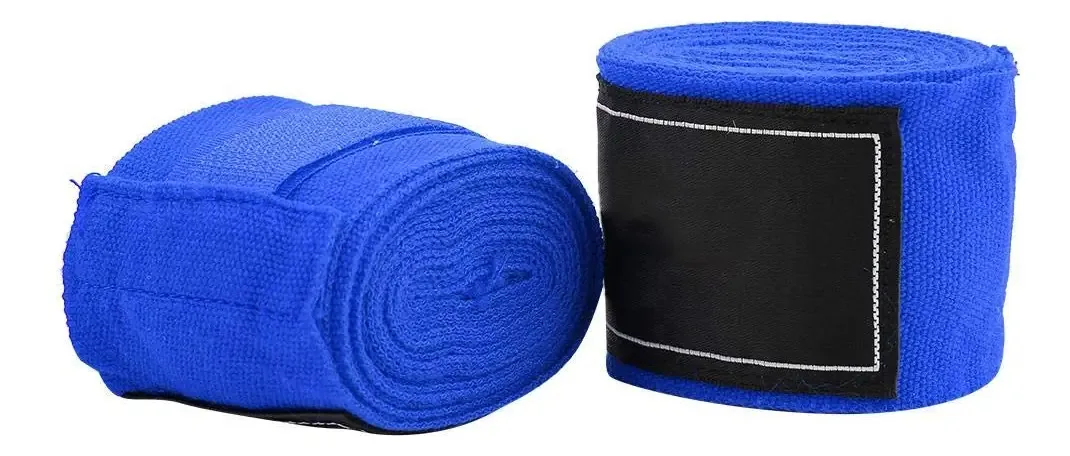 Mxtech Equipamento de Boxe Bandagens para Mãos, Bandagens Profissionais de Boxe, Bandagens Elásticas Duráveis para Boxe Taekwondo Competições de Artes Marciais Treinamento Diário (blue)
