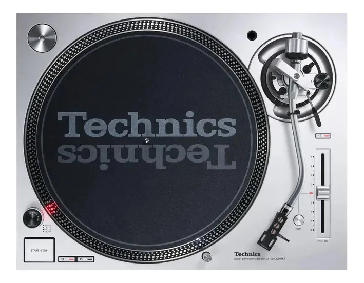 Toca-disco Technics Sl-1200 Mk7 Silver Cor Prateado