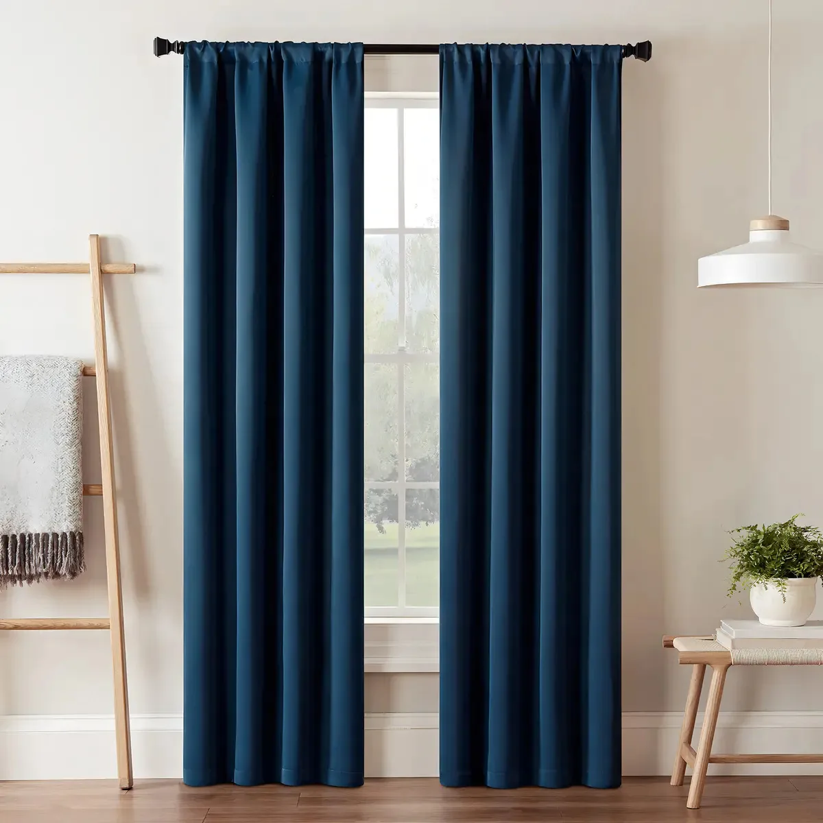 Eclipse Darrell - Cortinas térmicas Blackout para janelas, escuras