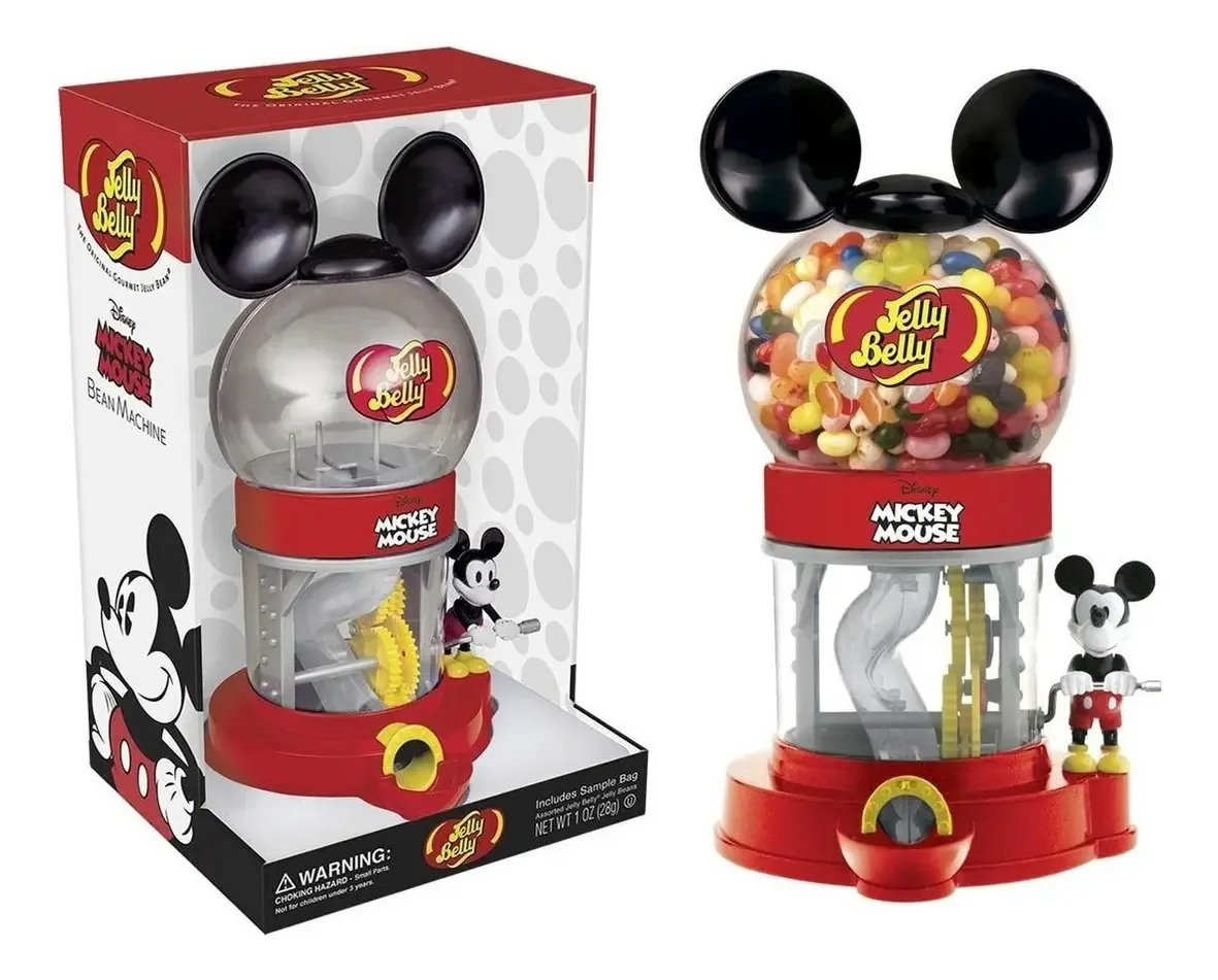 Máquina de venda automática de doces Mickey Mouse Jelly Belly Mini