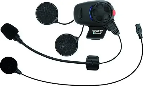Sena Smh5-univ Fones de Ouvido Bluetooth e Intercomunicador para Scooters/motocicletas com Kit de Microfone Universal Preto, Individual