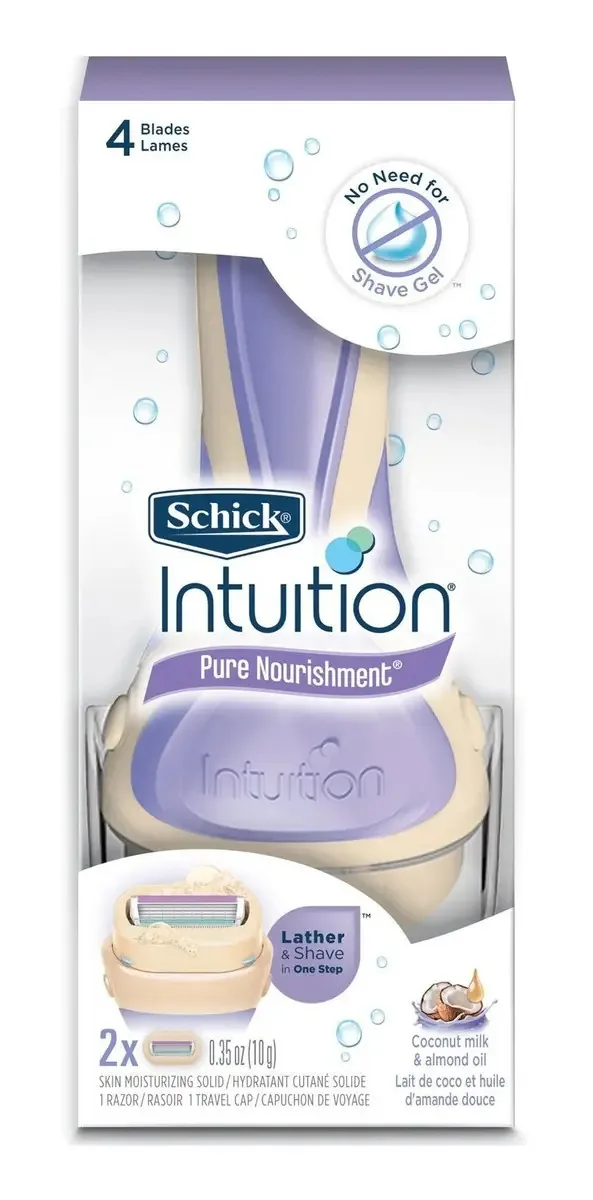 Lâmina De Barbear Feminina Schick Intuition Pure Nourishment