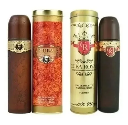 2 Perfumes Cuba Paris Importados 100ml Royal E Gold