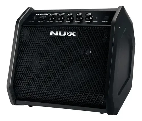 Combinação de guitarra e vocal Nux Pa50 50w de 2 canais e 6,5 polegadas