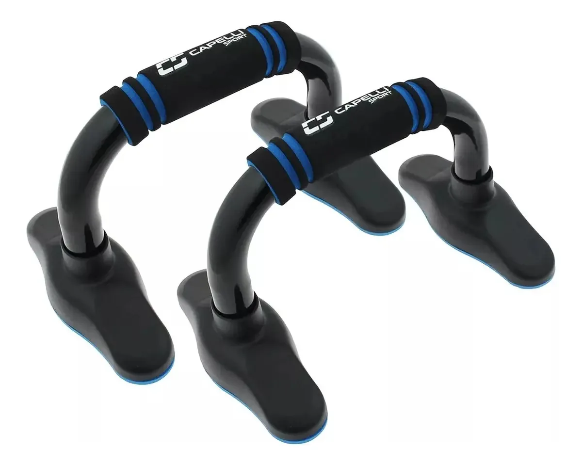 Conjunto de barras para flexões, flexões, alças de exercícios, cor preta