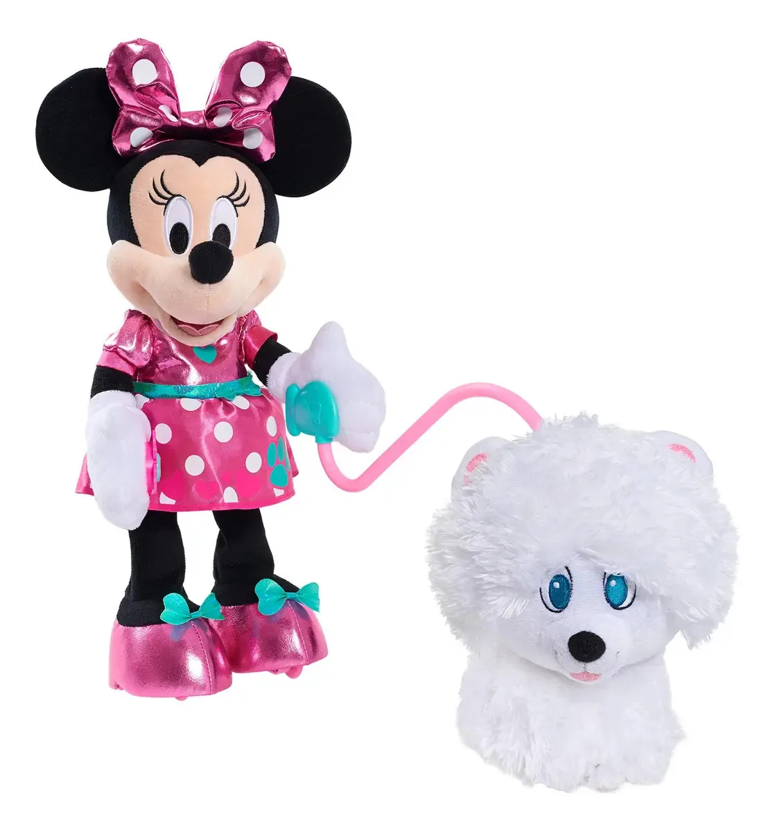 Just Play - Pelúcia Para Cachorros De Minnie's Walk & Play