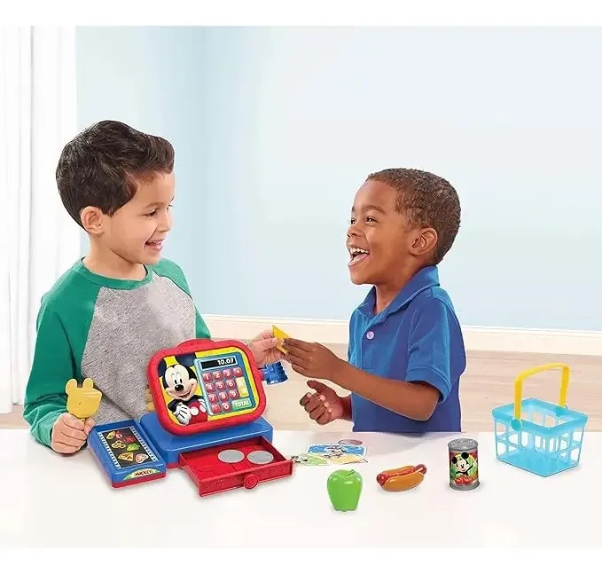 Basta jogar Mickey Mouse Deluxe - Caixa registradora vermelha exclusiva