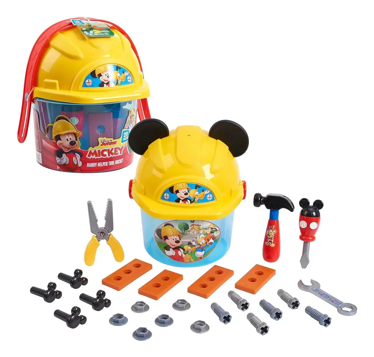 Mickey Mouse - Conjunto de ferramentas e capacetes para crianças
