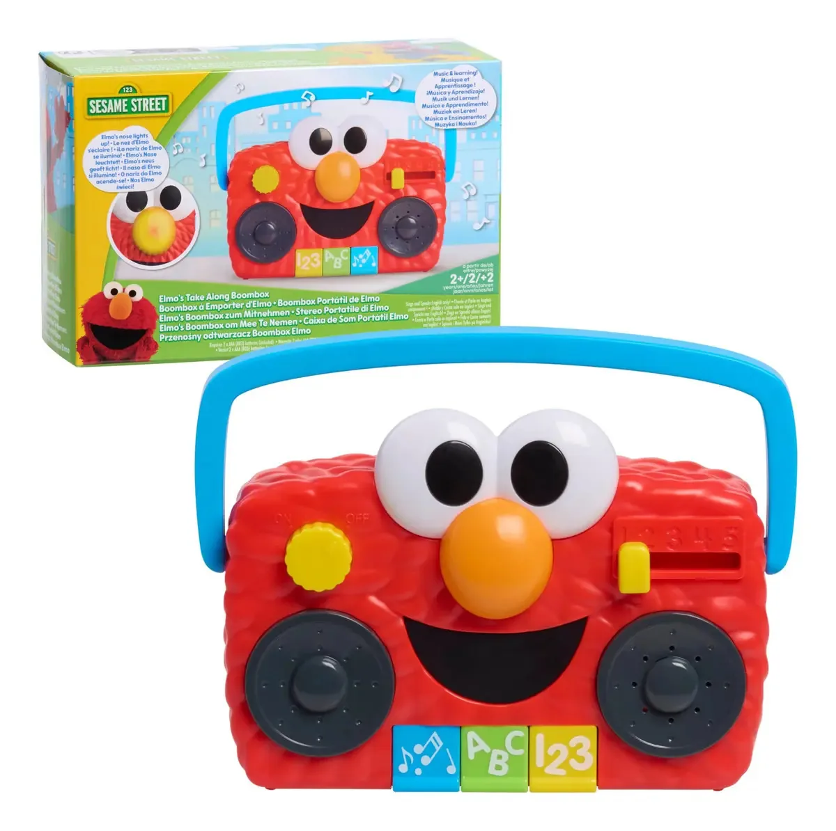 Basta jogar Sesame Street Elmo Boombox Interactive Toy