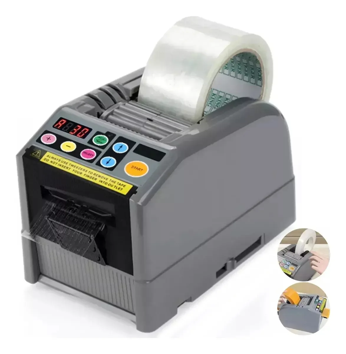 Dispensador automático de fita, dispensador de fita Automa, cor cinza escuro