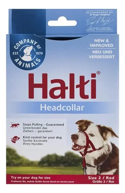 Focinho anti-arremesso vermelho Halti