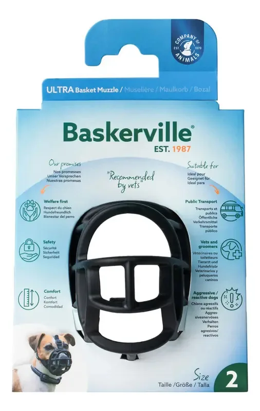 Baskerville Focinheira 2 P D61220a Preta