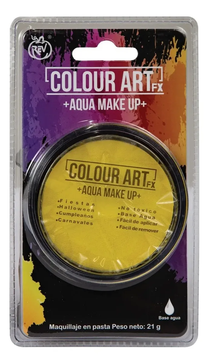 Maquiagem Colour Art Fx Yellow Paste para fantasia de cosplay