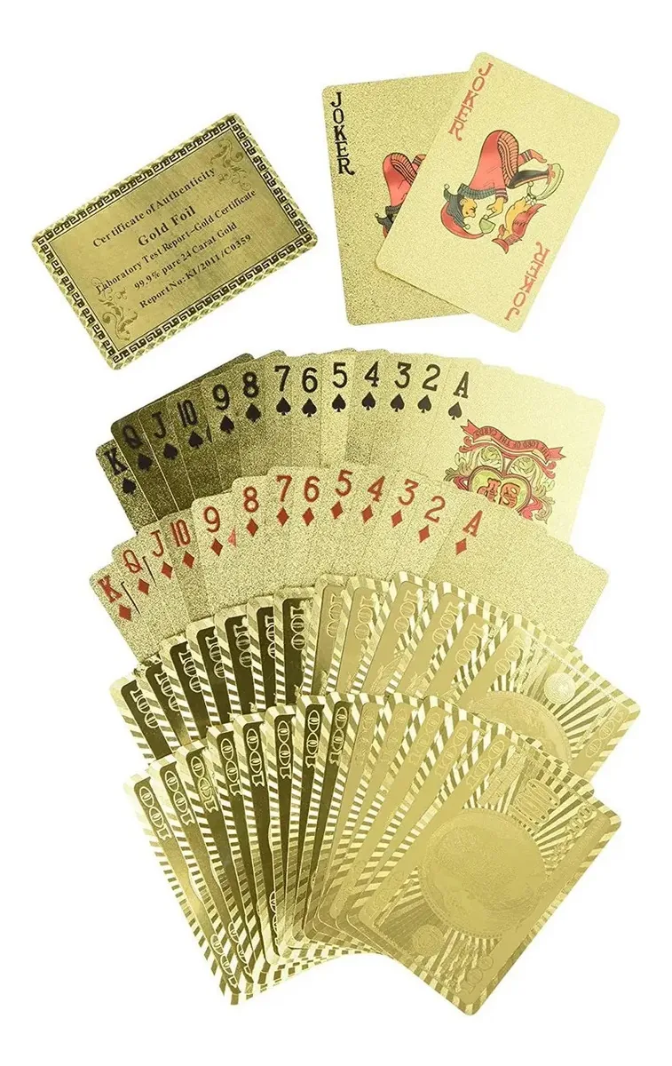 Trademark Poker Goldcard - Jogo de cartas