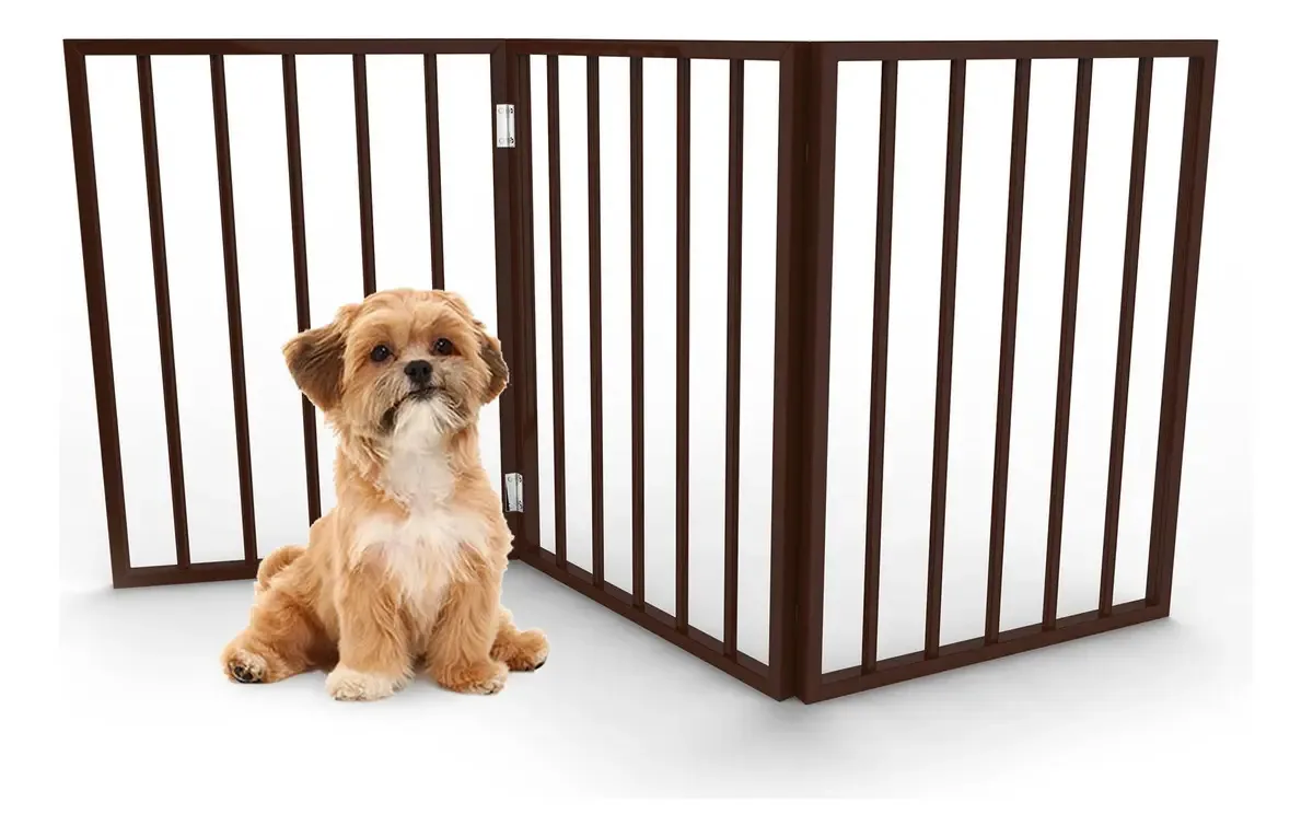 Coleção de madeira Pet-gate, marrom escuro, café escuro