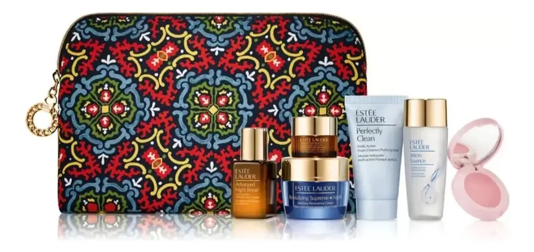Kit de cuidados noturnos Estée Lauder Essentials para pele normal - 6 peças