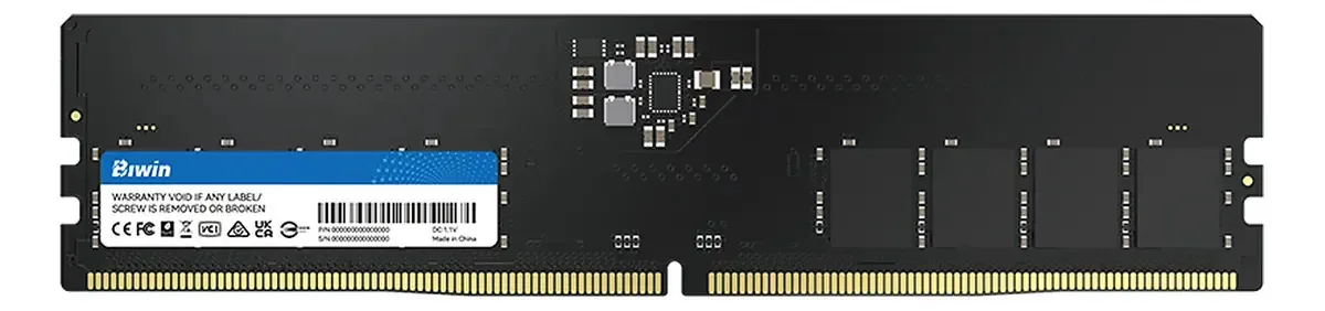 Memória RAM preta 32GB 1x32GB BIWIN BD5UD32G48C40