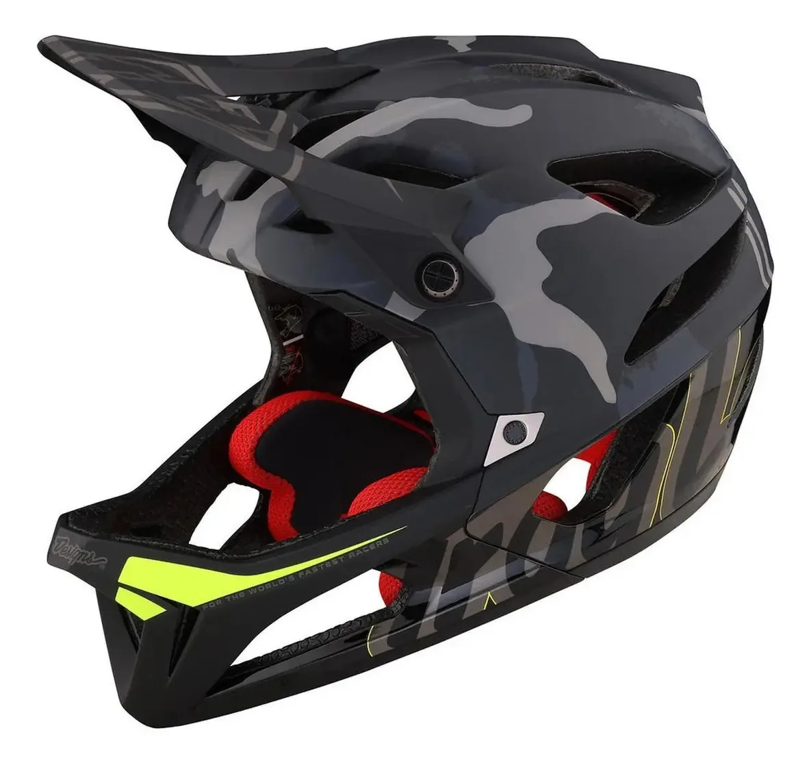 Capacete de enduro Fullface Stage Signature Camo Troy Lee Designs, tamanho m/L