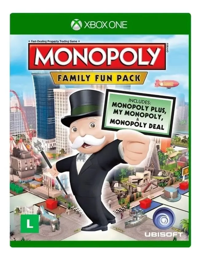 Monopoly Family Fun Pack Xbox One Jogo Físico Multijogador Online