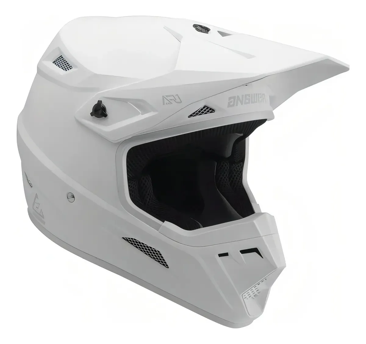 Resposta: Capacete de motocicleta sólido: Ar1, capacete branco, tamanho L