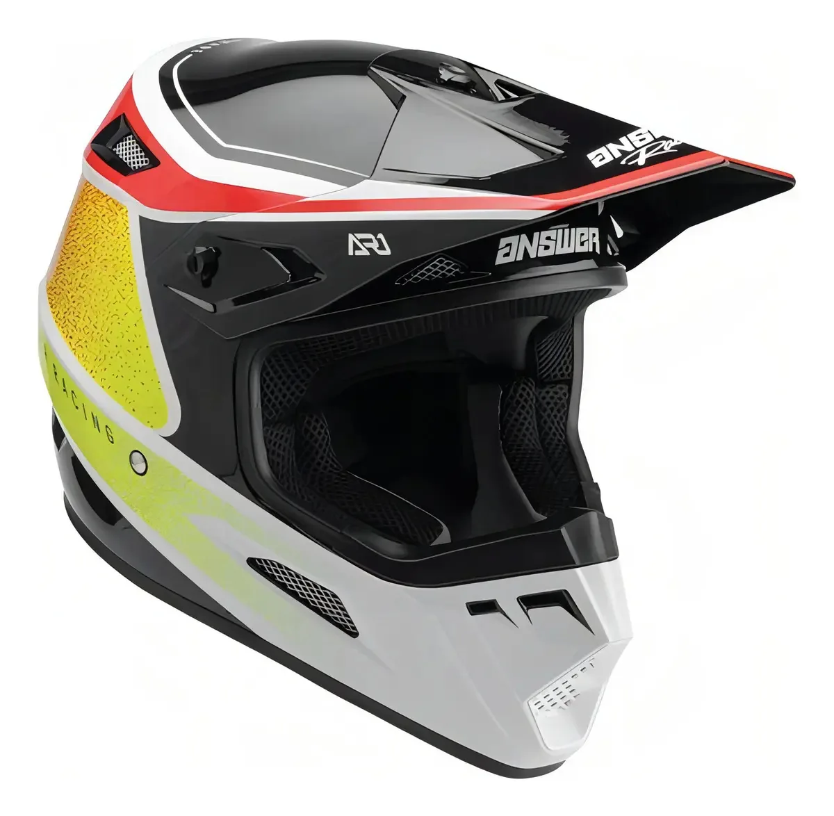 Capacete Moto Answer Ar1 Vivid Cor Laranja Capacete Tamanho S