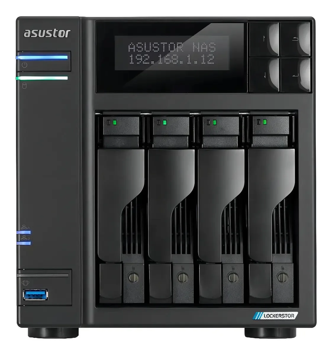 Storage Lockestor Servidor Nas 4 Baias As6704t Asustor