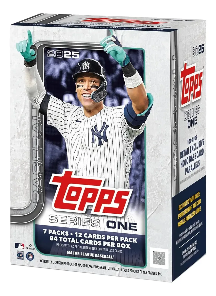 Cartões colecionáveis Topps Series 1 Baseball 2025 em inglês