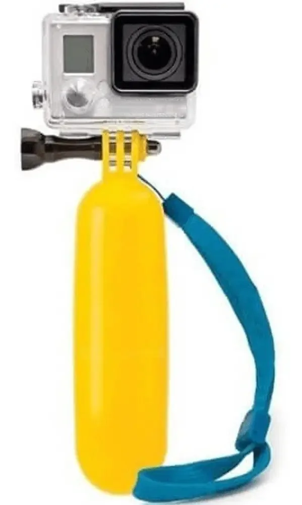 Bastão Bóia Flutuante Amarelo World View Para GoPro Hero e Câmeras de Ação