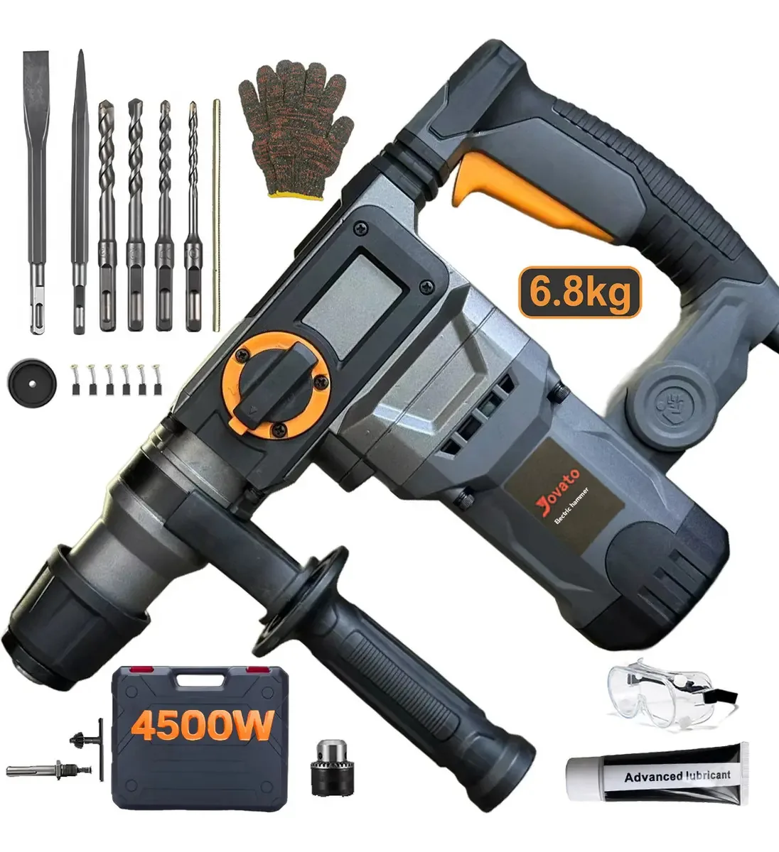 Martelo de demolição, martelo rotativo, cinzelador, furadeira, martelo rotativo com fio, martelo rotativo SDS-plus para concreto, martelo rotativo para concreto, tijolo e madeira