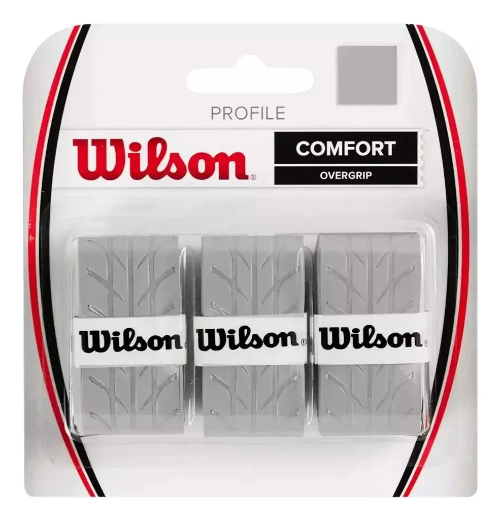 Overgrip Wilson - Profile - C/ 3 Unidades - Cinza