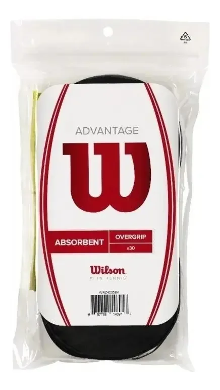 Pacote X 30 Cubre Grip Advantage Wilson Overgrip - Olivos