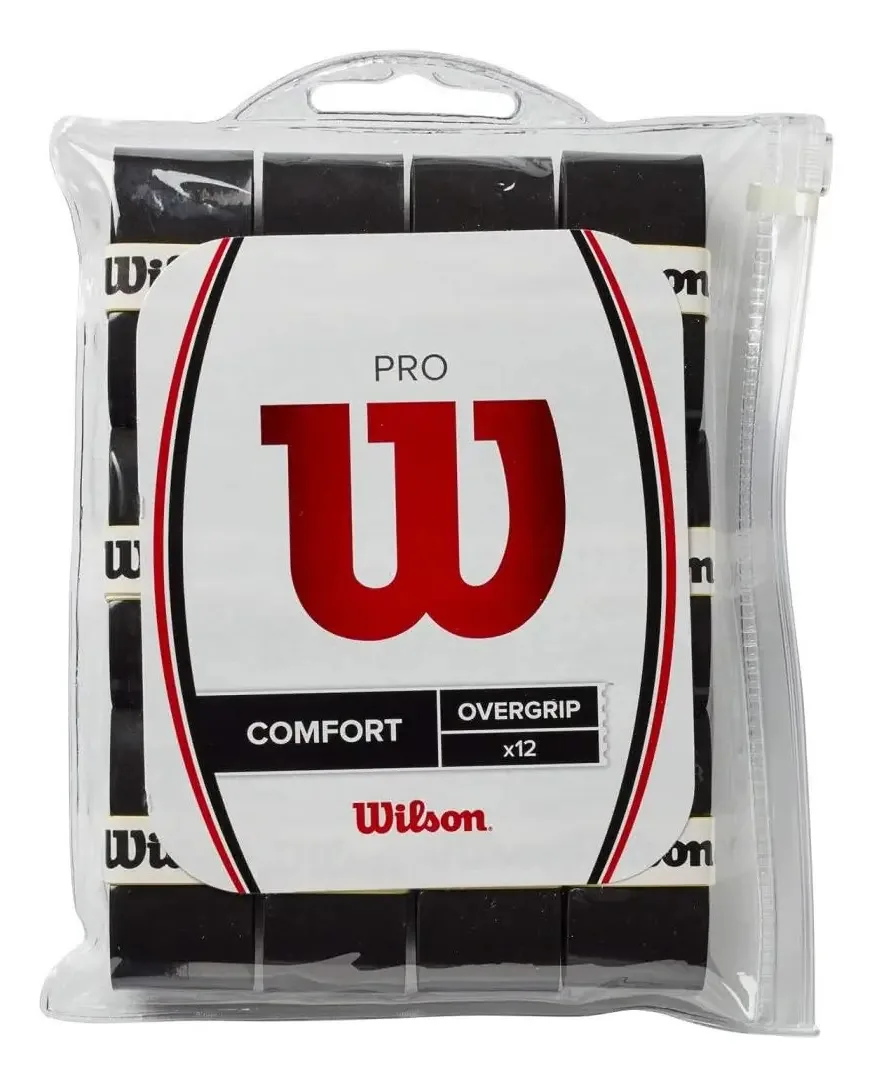 Pacote preto Grip Wilson ProComfort x 12 unidades