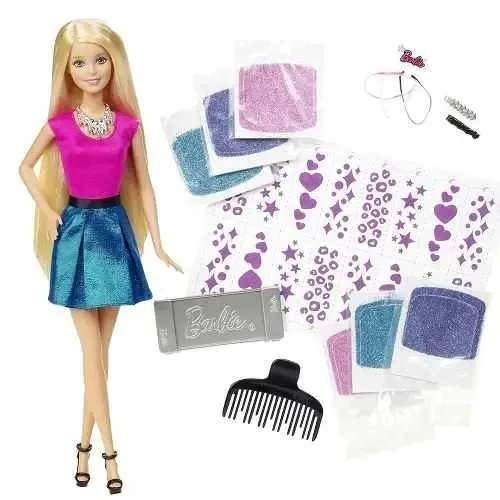 Barbie Glitter Hair Set