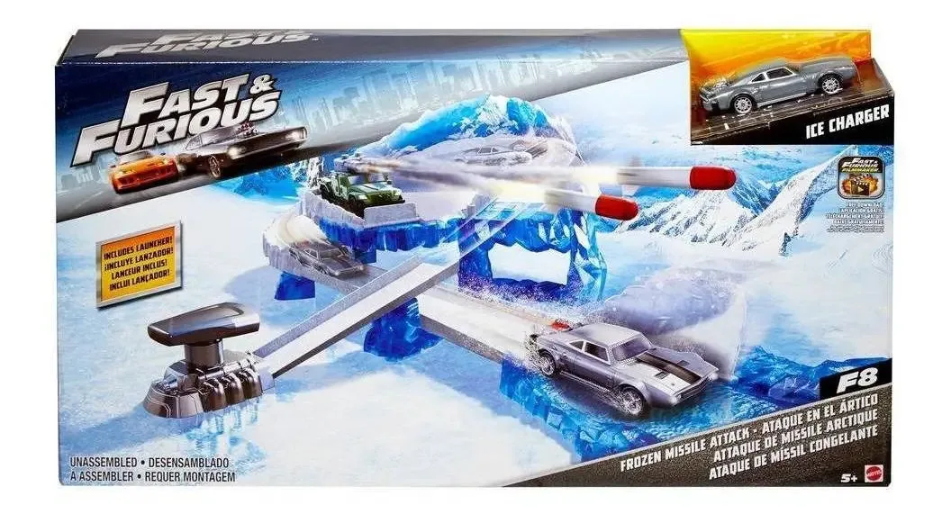 Fast And Furious 8 Street Scenes Frozen Missile Attack Playset