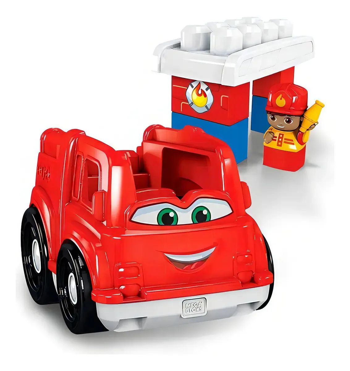 Brinquedo De Construção De Caminhão De Bombeiros Pré-escolar 7