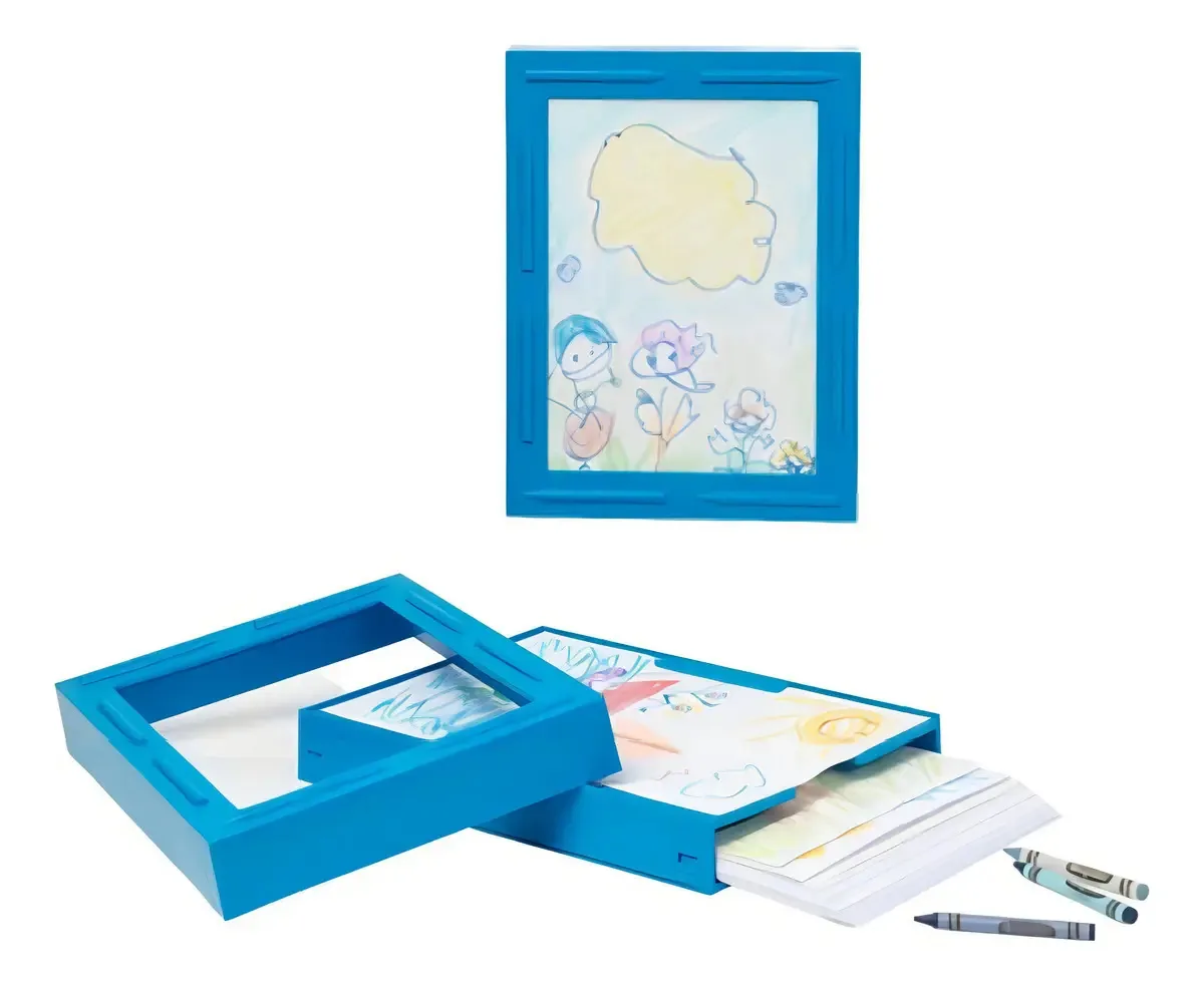 Porta-retratos, Moldura para retrato Crayola, Ornamento azul