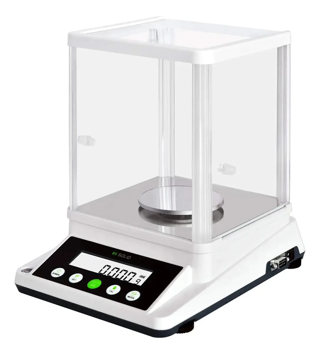 Balança de Precisão U.s. Solid de 0,001 G - Balança Digital de Laboratório - Balança Eletrônica de Alta Precisão de 1 Mg com 2 Telas Lcd - 210 G/0,001 G
