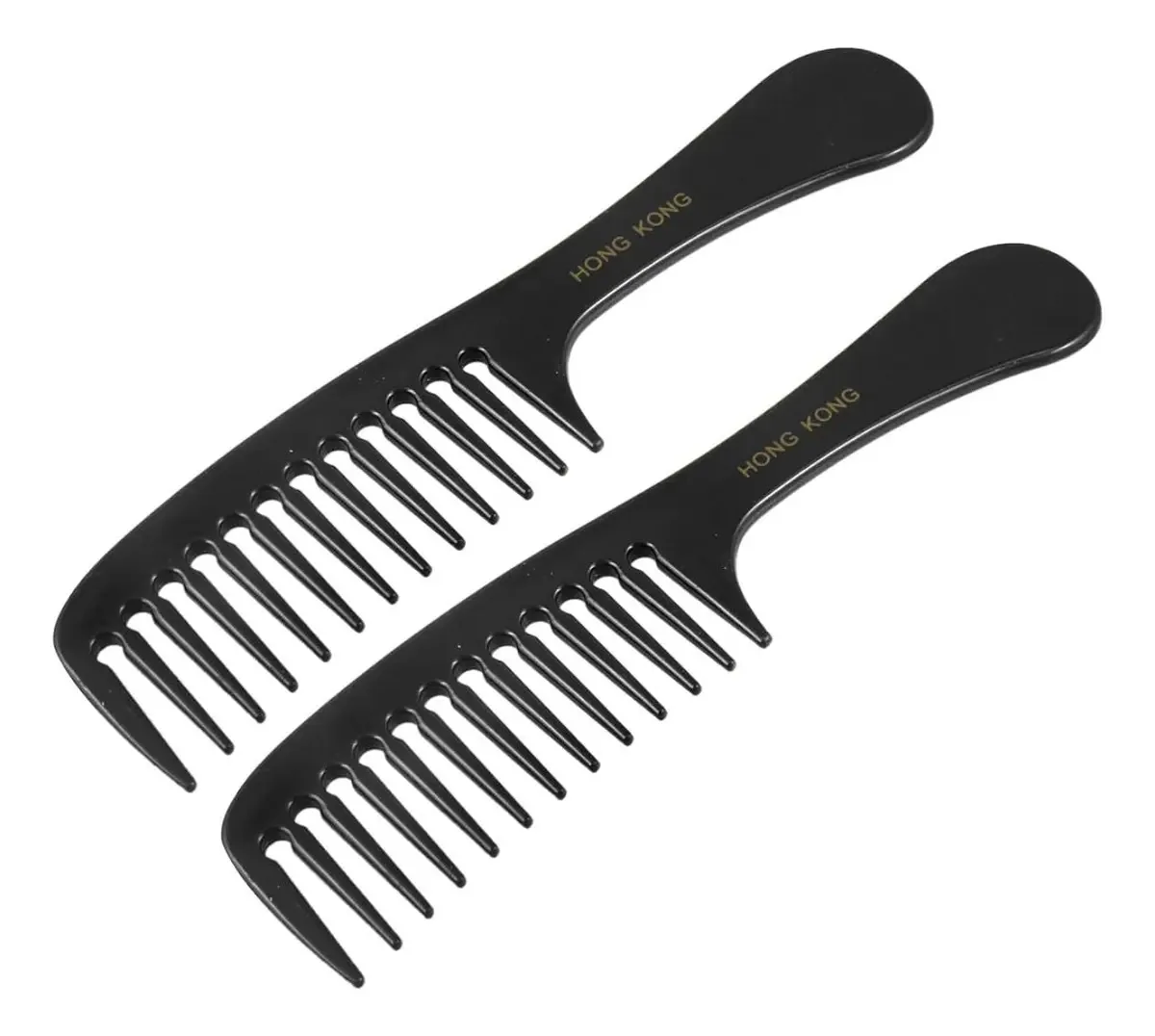 2 peças de penteado DIY, dentes largos e grossos, cuidados com o cabelo encaracolado