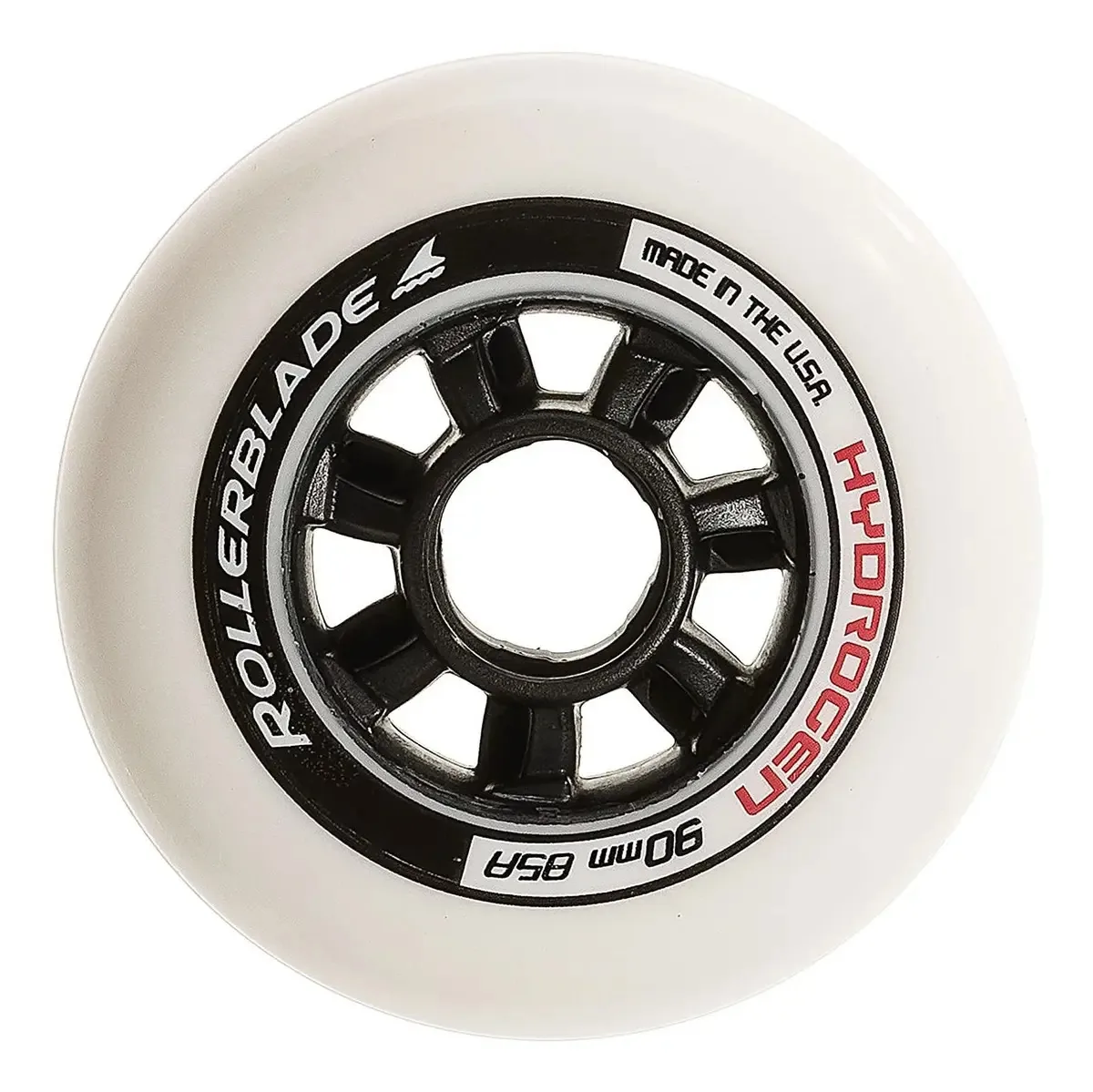 Rodas Rollerblade Hydrogen 90mm 85a (pacote com 8), brancas, tamanho único
