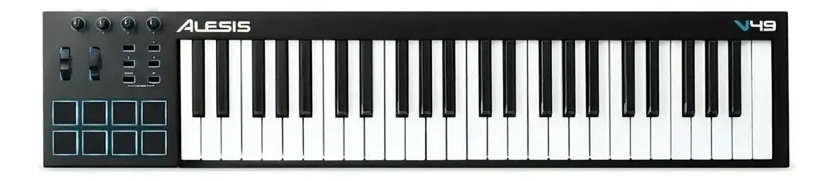 Controlador de teclado Alesis V49 Midi USB 49 Keys Pad Knob
