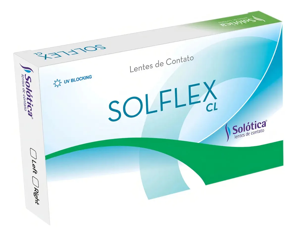 Lentes De Contato Solflex Cl Grau Esférico +5.50 Hipermetropia