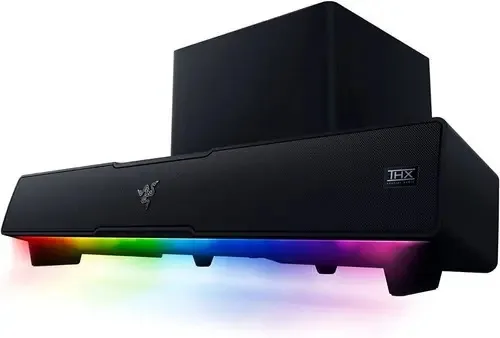 Barra de som Razer Gamer Leviathan V2 Rgb com subwoofer