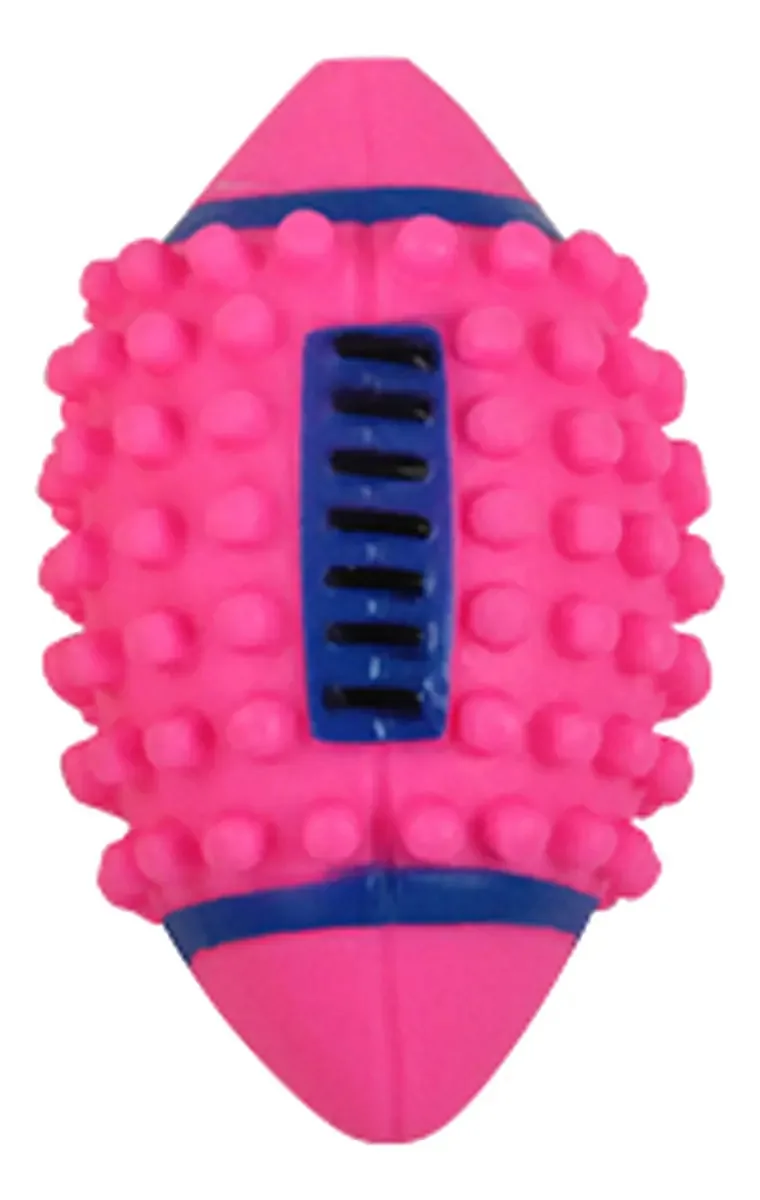 Brinquedo Pawise Rugby Ball para cães, cor rosa, chiclete
